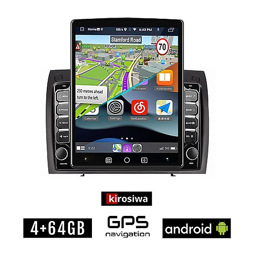KIROSIWA MERCEDES SLK R171 (2004 - 2010) Android οθόνη αυτοκίνητου 4GB με GPS WI-FI (ηχοσύστημα αφής 9.7" ιντσών Youtube Playstore MP3 USB Radio 4+64GB Bluetooth Mirrorlink εργοστασιακή, 4x60W, BENZ)