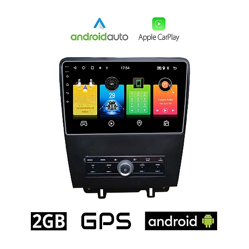 FORD MUSTANG (2010 - 2015) Android οθόνη αυτοκίνητου 2GB με GPS WI-FI (ηχοσύστημα αφής 9" ιντσών OEM Android Auto Apple Carplay Youtube Playstore MP3 USB Radio Bluetooth Mirrorlink εργοστασιακή, 4x60W, AUX)