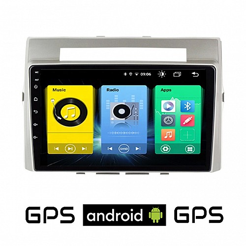 TOYOTA VERSO (2004 - 2009) Android οθόνη αυτοκίνητου με GPS WI-FI (ηχοσύστημα αφής 9" ιντσών OEM Youtube Playstore MP3 USB Radio Bluetooth Mirrorlink εργοστασιακή, 4x60W, AUX) TOY65