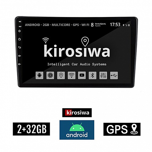 KIROSIWA 2+32GB FORD FIESTA (μετά το 2018) Android οθόνη αυτοκίνητου 2GB με GPS WI-FI (ηχοσύστημα αφής 10" ιντσών Youtube Playstore MP3 USB Radio Bluetooth Mirrorlink εργοστασιακή, AUX, 4x60W)