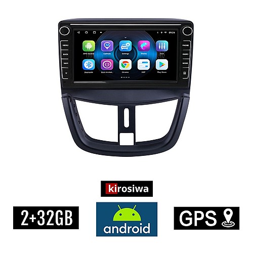 PEUGEOT 207 (μετά το 2007) Android οθόνη αυτοκίνητου 2GB με GPS WI-FI (ηχοσύστημα αφής 8" ιντσών OEM Youtube Playstore MP3 USB Radio Bluetooth Mirrorlink εργοστασιακή, 4x60W, Navi)