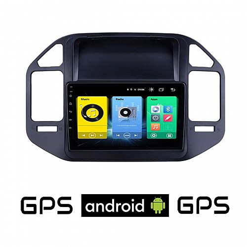 MITSUBISHI PAJERO (1999-2006) Android οθόνη αυτοκίνητου με GPS WI-FI (ηχοσύστημα αφής 9" ιντσών OEM Youtube Playstore MP3 USB Radio Bluetooth Mirrorlink εργοστασιακή, 4x60W, AUX) MIT47