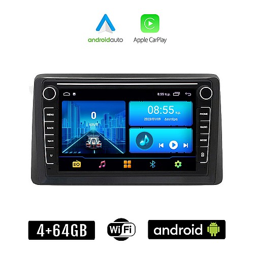 NISSAN JUKE (μετά το 2021) Android οθόνη αυτοκίνητου 4+64GB με GPS WI-FI (ηχοσύστημα αφής 8" ιντσών 4GB CarPlay Android Auto Car Play Youtube Playstore MP3 USB Radio Bluetooth Mirrorlink εργοστασιακή, 4x60W, Navi)