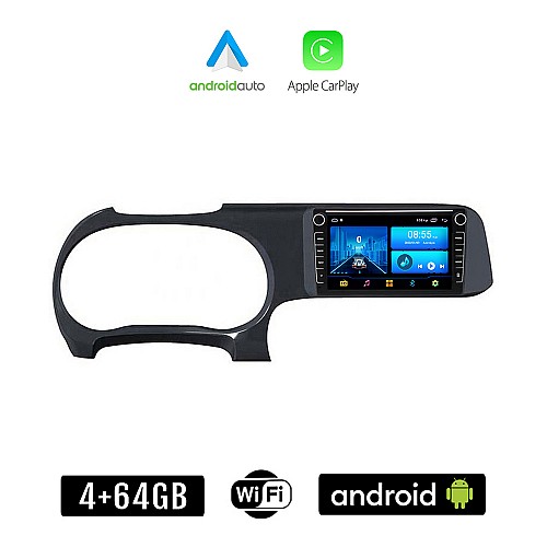 HYUNDAI i10 (μετά το 2020) Android οθόνη αυτοκίνητου 4+64GB με GPS WI-FI (ηχοσύστημα αφής 8" ιντσών 4GB CarPlay Android Auto Car Play Youtube Playstore MP3 USB Radio Bluetooth Mirrorlink εργοστασιακή, 4x60W, Navi)