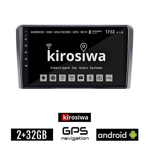 KIROSIWA OPEL 2+32GB Android οθόνη αυτοκίνητου με GPS WI-FI (Bluetooth CORSA C D ASTRA H G VECTRA ZAFIRA MERIVA Youtube Playstore ηχοσύστημα αφής 9" ιντσών OEM MP3 USB Bluetooth Mirrorlink εργοστασιακή, γκρί)