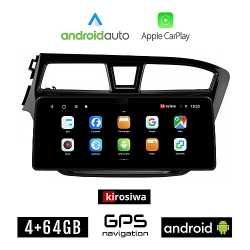 KIROSIWA HYUNDAI i20 (2014 - 2019) Android οθόνη αυτοκίνητου 4GB (+64GB) με GPS WI-FI (ηχοσύστημα αφής 12.3" ιντσών OEM Android Auto Apple Carplay Youtube Playstore MP3 USB Radio Bluetooth Mirrorlink εργοστασιακή, 4x60W canbus 12,3 ιντσών)