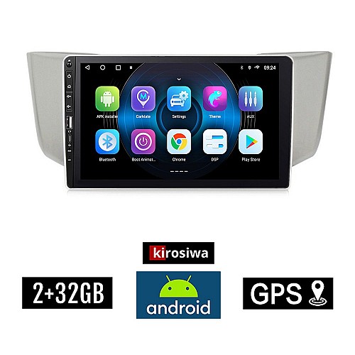 LEXUS RX 300 - 400 (2003 - 2008) Android οθόνη αυτοκίνητου 2GB με GPS WI-FI (ηχοσύστημα αφής 9" ιντσών OEM Youtube Playstore MP3 USB Radio Bluetooth Mirrorlink εργοστασιακή, 4x60W, Navi) WR7078196
