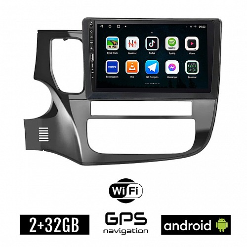 MITSUBISHI OUTLANDER (μετά το 2013) Android οθόνη αυτοκίνητου 2GB με GPS WI-FI (ηχοσύστημα αφής 9" ιντσών OEM Youtube Playstore MP3 USB Radio Bluetooth Mirrorlink εργοστασιακή, 4x60W,Navi) WR7078251