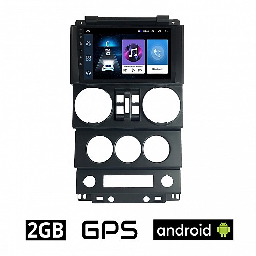 JEEP WRANGLER (2006 - 2011) Android οθόνη αυτοκίνητου 2GB με GPS WI-FI (ηχοσύστημα αφής 9" ιντσών OEM Youtube Playstore MP3 USB Radio Bluetooth Mirrorlink εργοστασιακή 4x60W, AUX) JE83-2GB