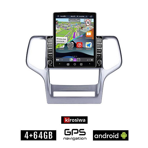 KIROSIWA JEEP GRAND CHEROKEE (μετά το 2011) Android οθόνη αυτοκίνητου 4GB με GPS WI-FI (ηχοσύστημα αφής 9.7" ιντσών OEM Youtube Playstore MP3 USB Radio 4+64GB Bluetooth Mirrorlink εργοστασιακή, 4x60W, AUX)