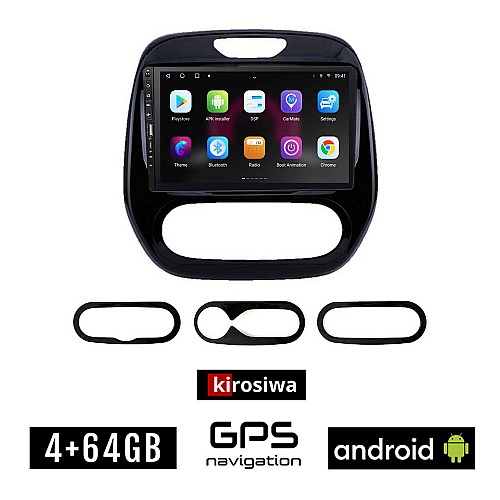 RENAULT CAPTUR (μετά το 2013) Android οθόνη αυτοκίνητου 4GB με GPS WI-FI (ηχοσύστημα αφής 9" ιντσών OEM Youtube Playstore MP3 USB Radio Bluetooth Mirrorlink εργοστασιακή, 4x60W, Navi)