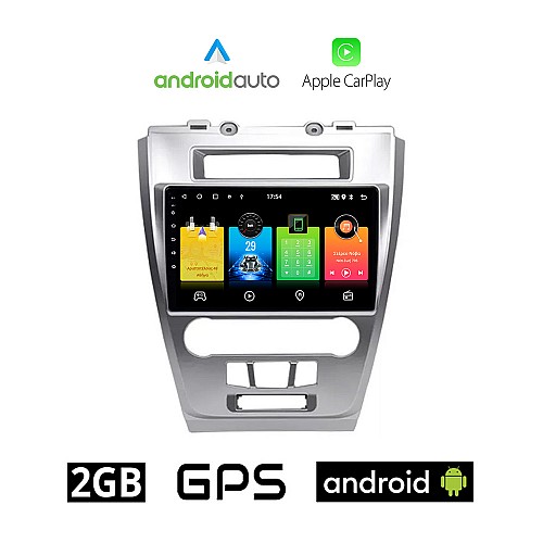 FORD FUSION 2012-2017 Android οθόνη αυτοκίνητου 2GB με GPS WI-FI (ηχοσύστημα αφής 10" ιντσών OEM Android Auto Apple Carplay Youtube Playstore MP3 USB Radio Bluetooth Mirrorlink εργοστασιακή, 4x60W)