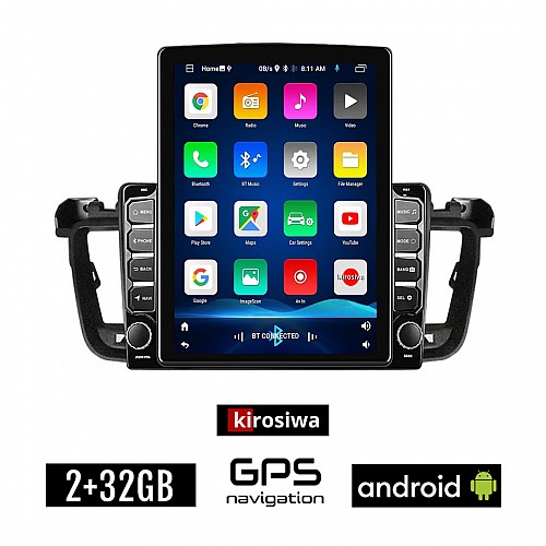 KIROSIWA PEUGEOT 508 (2010-2015) Android οθόνη αυτοκίνητου 2GB με GPS WI-FI (ηχοσύστημα αφής 9.7" ιντσών OEM Youtube Playstore MP3 USB Radio Bluetooth Mirrorlink εργοστασιακή, 4x60W, AUX)
