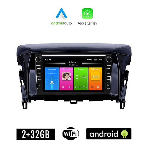 MITSUBISHI ECLIPSE CROSS (μετά το 2018) Android οθόνη αυτοκίνητου 2GB με GPS WI-FI (ηχοσύστημα αφής 8" ιντσών Apple CarPlay Android Auto Car Play Youtube Playstore MP3 USB Radio Bluetooth εργοστασιακή 4x60W Navi)