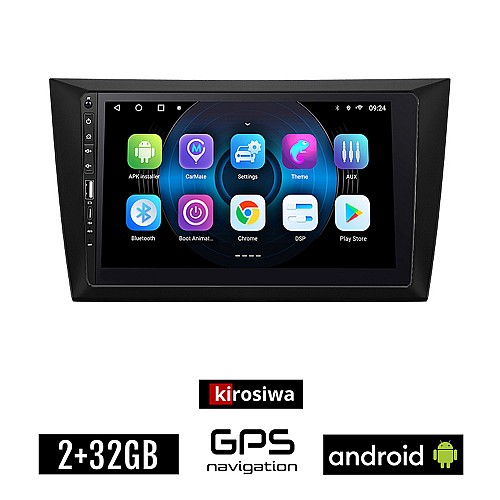 VOLKSWAGEN GOLF 6 (2008 - 2013) Android οθόνη αυτοκίνητου 2GB με GPS WI-FI (VW ηχοσύστημα αφής 9" ιντσών Youtube Playstore MP3 USB Radio Bluetooth Mirrorlink εργοστασιακή, 4x60W, Navi, μαύρη)