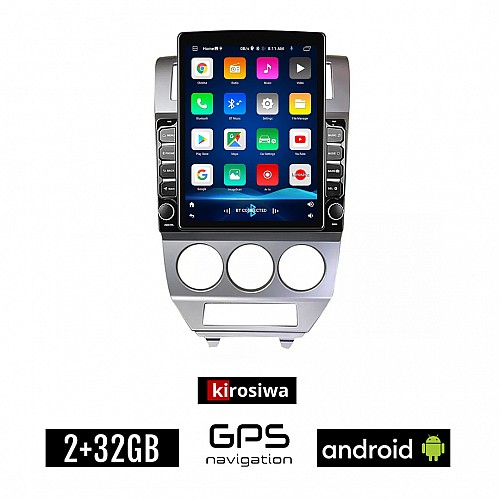 KIROSIWA DODGE CALIBER (2006 - 2012) Android οθόνη αυτοκίνητου 2GB με GPS WI-FI (ηχοσύστημα αφής 9.7" ιντσών OEM Youtube Playstore MP3 USB Radio Bluetooth Mirrorlink εργοστασιακή, 4x60W, AUX)