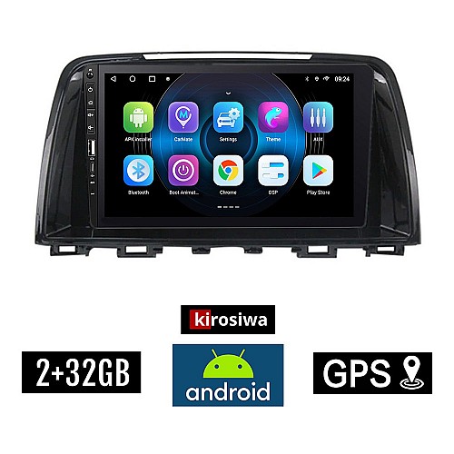 MAZDA 6 (2012-2017) Android οθόνη αυτοκίνητου 2GB με GPS WI-FI (ηχοσύστημα αφής 9" ιντσών OEM Youtube Playstore MP3 USB Radio Bluetooth Mirrorlink εργοστασιακή, 4x60W, Navi) WR7078205