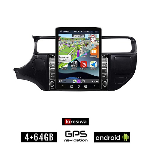 KIROSIWA KIA RIO (2015 - 2017) Android οθόνη αυτοκίνητου 4GB με GPS WI-FI (ηχοσύστημα αφής 9.7" ιντσών OEM Youtube Playstore MP3 USB Radio 4+64GB Bluetooth Mirrorlink εργοστασιακή, 4x60W, AUX)