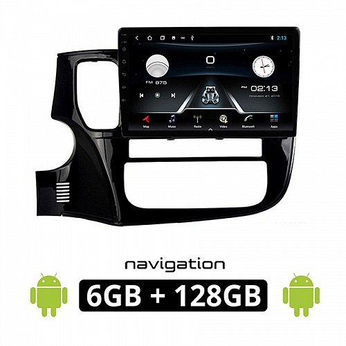 MITSUBISHI OUTLANDER (μετά το 2013) Android οθόνη αυτοκίνητου 6GB με GPS WI-FI (ηχοσύστημα αφής 10" ιντσών OEM Youtube Playstore MP3 USB Radio Bluetooth Mirrorlink εργοστασιακή, 4x60W,AUX, μαύρο)