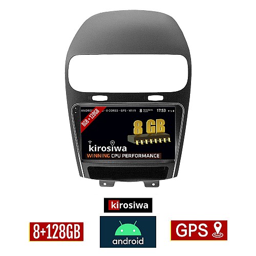 KIROSIWA 8GB + 128GB FIAT FREEMONT (μετά το 2008) Android οθόνη αυτοκίνητου με GPS WI-FI (ηχοσύστημα αφής 9" ιντσών OEM Youtube Playstore MP3 USB Radio Bluetooth Mirrorlink DSP Apple Carplay Android Auto 4G Sim Card 4x60W) AR-1120