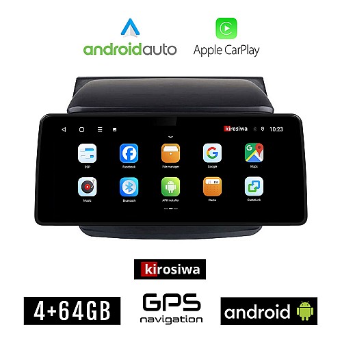 KIROSIWA MITSUBISHI L200 (2006-2015) Android οθόνη αυτοκίνητου 4GB (+64GB) με GPS WI-FI (ηχοσύστημα αφής 12.3" ιντσών OEM Android Auto Apple Carplay Youtube Playstore MP3 USB Radio Bluetooth Mirrorlink εργοστασιακή, 4x60W canbus 12,3 ιντσών)