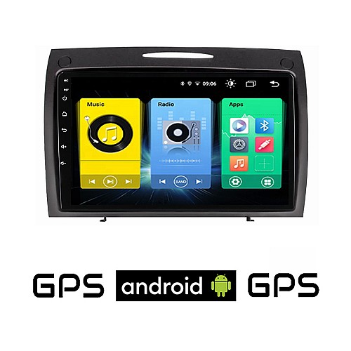 MERCEDES SLK R171 (2004 - 2010) Android οθόνη αυτοκίνητου με GPS WI-FI (ηχοσύστημα αφής 9" ιντσών OEM Youtube Playstore MP3 USB Radio Bluetooth Mirrorlink εργοστασιακή, 4x60W, Benz)