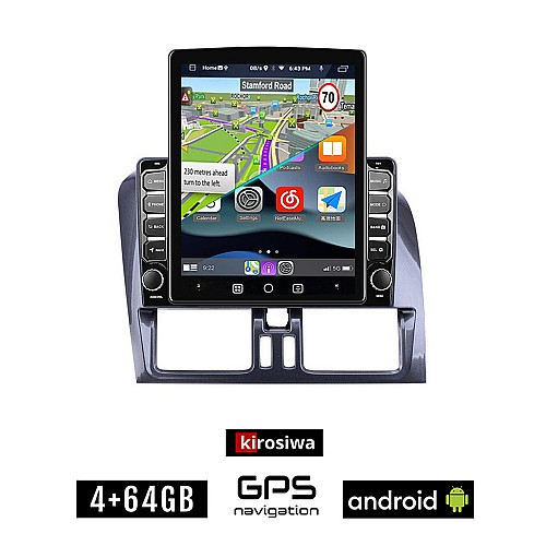 KIROSIWA VOLVO XC60 (2009 - 2017) Android οθόνη αυτοκίνητου 4GB με GPS WI-FI (ηχοσύστημα αφής 9.7" ιντσών OEM Youtube Playstore MP3 USB Radio 4+64GB Bluetooth Mirrorlink εργοστασιακή, 4x60W, AUX)