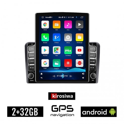 KIROSIWA OPEL Android για CORSA C D ASTRA H G VECTRA ZAFIRA MERIVA οθόνη αυτοκίνητου 2GB με GPS WI-FI (ηχοσύστημα αφής 9.7" ιντσών OEM Youtube Playstore MP3 USB Radio Bluetooth εργοστασιακή 4x60W)