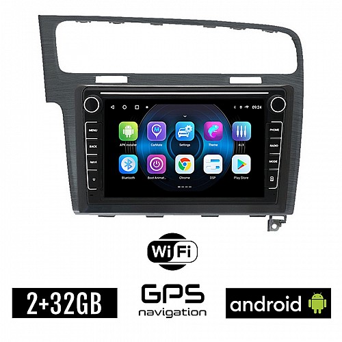 VOLKSWAGEN VW GOLF 7 (μετά το 2013) Android οθόνη αυτοκίνητου 2GB με GPS WI-FI (ηχοσύστημα αφής 8" ιντσών OEM Youtube Playstore MP3 USB Radio Bluetooth Mirrorlink, 4x60W, γκρί)