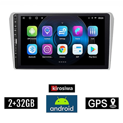 TOYOTA AVENSIS (2003 - 2008) Android οθόνη αυτοκίνητου 2GB με GPS WI-FI (ηχοσύστημα αφής 9" ιντσών OEM Youtube Playstore MP3 USB Radio Bluetooth Mirrorlink εργοστασιακή, Navi, 4x60W) WR7078381