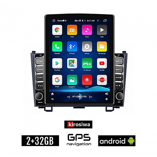 KIROSIWA HONDA CR-V (2007 - 2012) Android οθόνη αυτοκίνητου 2GB με GPS WI-FI (ηχοσύστημα αφής 9.7" ιντσών OEM Youtube Playstore MP3 USB Radio Bluetooth Mirrorlink εργοστασιακή, 4x60W, AUX)