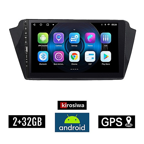 SKODA FABIA (μετά το 2015)  Android οθόνη αυτοκίνητου 2GB με GPS WI-FI (ηχοσύστημα αφής 9" ιντσών OEM Youtube Playstore MP3 USB Radio Bluetooth Mirrorlink εργοστασιακή, 4x60W, Navi) WR7078333
