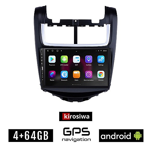 CHEVROLET AVEO (2014-2017) Android οθόνη αυτοκίνητου 4GB με GPS WI-FI (ηχοσύστημα αφής 9" ιντσών OEM Youtube Playstore MP3 USB Radio Bluetooth Mirrorlink εργοστασιακή, 4x60W, Navi)