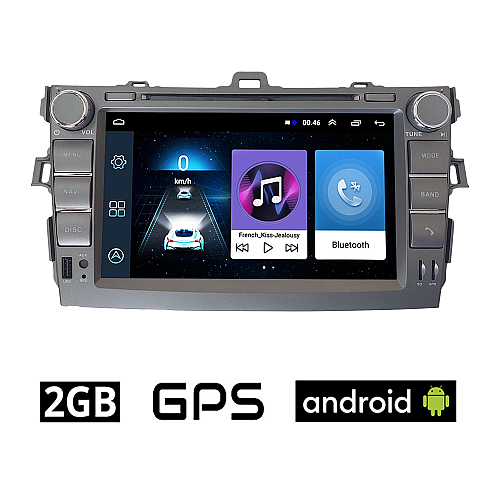 TOYOTA COROLLA (2006 - 2012) Android οθόνη αυτοκίνητου 2GB με GPS WI-FI DSP (ηχοσύστημα αφής 7" ιντσών OEM Youtube Playstore MP3 USB Radio Bluetooth 4x60W Mirrorlink εργοστασιακού τύπου)