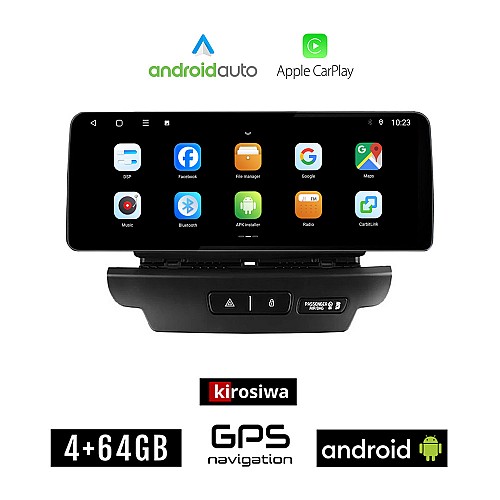KIROSIWA KIA CEED (2018 - 2022) Android οθόνη αυτοκίνητου 4GB (+64GB) με GPS WI-FI (ηχοσύστημα αφής 12.3" ιντσών Android Auto Apple Carplay Youtube Playstore MP3 USB Radio Bluetooth Mirrorlink εργοστασιακή, 4x60W canbus 12,3 ιντσών)