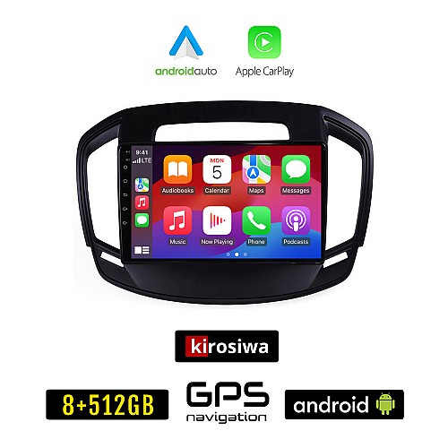 KIROSIWA OPEL INSIGNIA (2014-2017) Android οθόνη αυτοκίνητου 8GB + 256GB με GPS WI-FI (ηχοσύστημα αφής 9" ιντσών OEM Android Auto Apple Carplay Youtube Playstore MP3 USB Radio Bluetooth Mirrorlink εργοστασιακή, 4x60W, AUX)