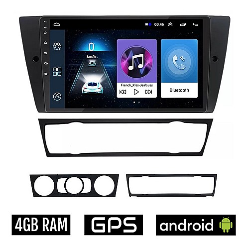 BMW E90 (E91, E92, E93) 2005 - 2012 Android οθόνη αυτοκίνητου 4GB με GPS WI-FI (ΣΕΙΡΑ 3 E91 E92 E93 ηχοσύστημα αφής 9" ιντσών OEM Youtube Playstore MP3 USB Radio Bluetooth 4x60W)