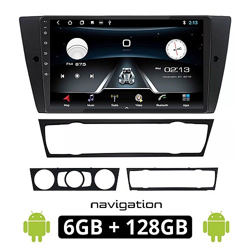 BMW E90 (E91, E92, E93) 2005 - 2012 Android οθόνη αυτοκίνητου 6GB με GPS WI-FI (ΣΕΙΡΑ 3 E91 E92 E93 ηχοσύστημα αφής 9" ιντσών OEM Youtube Playstore MP3 USB Radio Bluetooth Mirrorlink Ε90 Ε91 Ε92 Ε93 εργοστασιακή, 4x60W, AUX) BM04-6GB