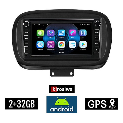 FIAT 500X (μετά το 2014) Android οθόνη αυτοκίνητου 2GB με GPS WI-FI (ηχοσύστημα αφής 8" ιντσών OEM Youtube Playstore MP3 USB Radio Bluetooth Mirrorlink εργοστασιακή, 4x60W, Navi)