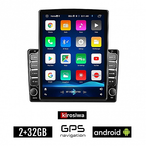 KIROSIWA CITROEN C5 (2007 - 2017) Android οθόνη αυτοκίνητου 2GB με GPS WI-FI (ηχοσύστημα αφής 9.7" ιντσών OEM Youtube Playstore MP3 USB Radio Bluetooth Mirrorlink εργοστασιακή, 4x60W, AUX)