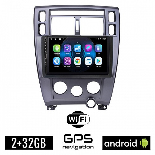 HYUNDAI TUCSON (2004 - 2010) A/C Android οθόνη αυτοκίνητου 2GB με GPS WI-FI (ηχοσύστημα αφής 9" ιντσών OEM Youtube Playstore MP3 USB Radio Bluetooth Mirrorlink εργοστασιακή, 4x60W, Navi) WR7078145