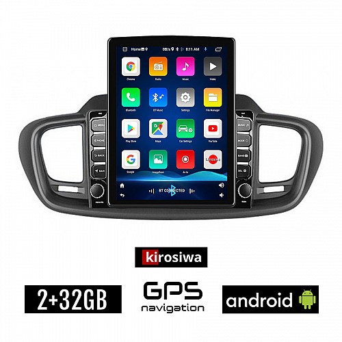 KIROSIWA KIA SORENTO (2015-2020) Android οθόνη αυτοκίνητου 2GB με GPS WI-FI (ηχοσύστημα αφής 9.7" ιντσών OEM Youtube Playstore MP3 USB Radio Bluetooth Mirrorlink εργοστασιακή, 4x60W, AUX)