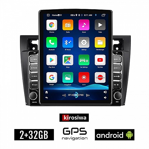 KIROSIWA FORD FIESTA (2006-2008) Android οθόνη αυτοκίνητου 2GB με GPS WI-FI (ηχοσύστημα αφής 9.7" ιντσών OEM Youtube Playstore MP3 USB Radio Bluetooth Mirrorlink  εργοστασιακή, 4x60W, AUX)