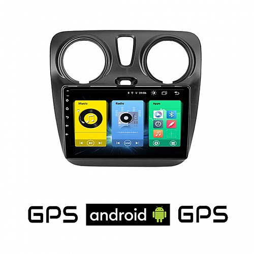 DACIA DOKKER (μετά το 2012) Android οθόνη αυτοκίνητου με GPS WI-FI (ηχοσύστημα αφής 9" ιντσών OEM Youtube Playstore MP3 USB Radio Bluetooth Mirrorlink εργοστασιακή, 4x60W, AUX) DA87