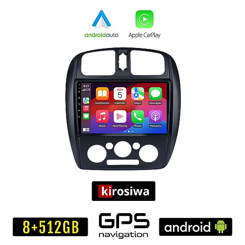KIROSIWA MAZDA 323 (1998-2004) Android οθόνη αυτοκίνητου 8GB + 256GB με GPS WI-FI (ηχοσύστημα αφής 9" ιντσών Android Auto Apple Carplay Youtube Playstore MP3 USB Radio Bluetooth Mirrorlink 4x60W εργοστασιακού τύπου)