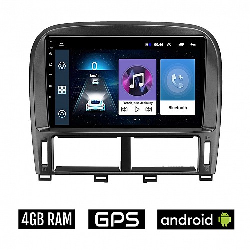 LEXUS LS 430 - XF 430 2000-2006 Android οθόνη αυτοκίνητου 4GB με GPS WI-FI (ηχοσύστημα αφής 9" ιντσών OEM Youtube Playstore MP3 USB Radio Bluetooth Mirrorlink εργοστασιακή, 4x60W, AUX) LE322-4GB