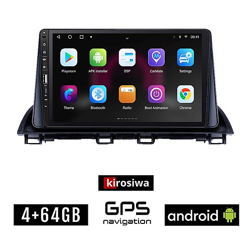 MAZDA CX-4 (μετά το 2014) Android οθόνη αυτοκίνητου 4GB με GPS WI-FI (ηχοσύστημα αφής 9" ιντσών Youtube Playstore MP3 USB Radio Bluetooth Mirrorlink εργοστασιακή, 4x60W, Navi)