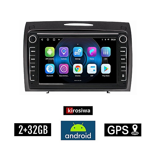 MERCEDES SLK R171 (2004 - 2010) Android οθόνη αυτοκίνητου 2GB με GPS WI-FI (ηχοσύστημα αφής 8" ιντσών Youtube Playstore MP3 USB Radio Bluetooth Mirrorlink εργοστασιακή, 4x60W, Benz)