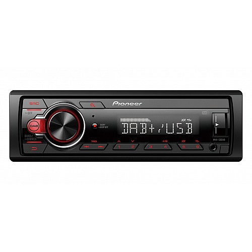 PIONEER MVH-130DAB radio DAB USB AUX 4x50w RCA Pre-Outs ραδιόφωνο αυτοκινήτου