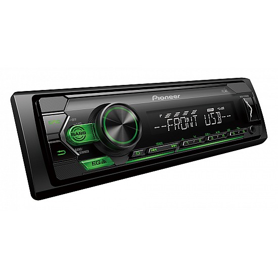 Pioneer Radio USB (USB Radio 1-DIN RCA αποσπώμενη πρόσοψη) ραδιόφωνο αυτοκινήτου 1DIN ηχοσύστημα universal MVH-S120UBG